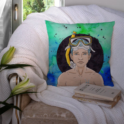 Pisces Zodiac Sign Indoor/Outdoor Throw Pillow