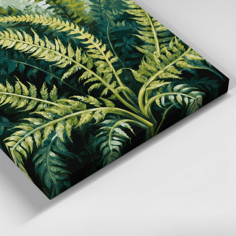 Art mural sur toile Botanical Adiantum, H 12 po x l 12 po