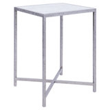 LA Marble Cross Legs End Table