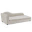 Canapé surdimensionné pour chiens de taille moyenne / grande - dossier moderne à vagues irrégulières, accoudoir simple, tissu en lin respirant de qualité supérieure, coussin doux et pieds en plastique bas - beige-1135195203