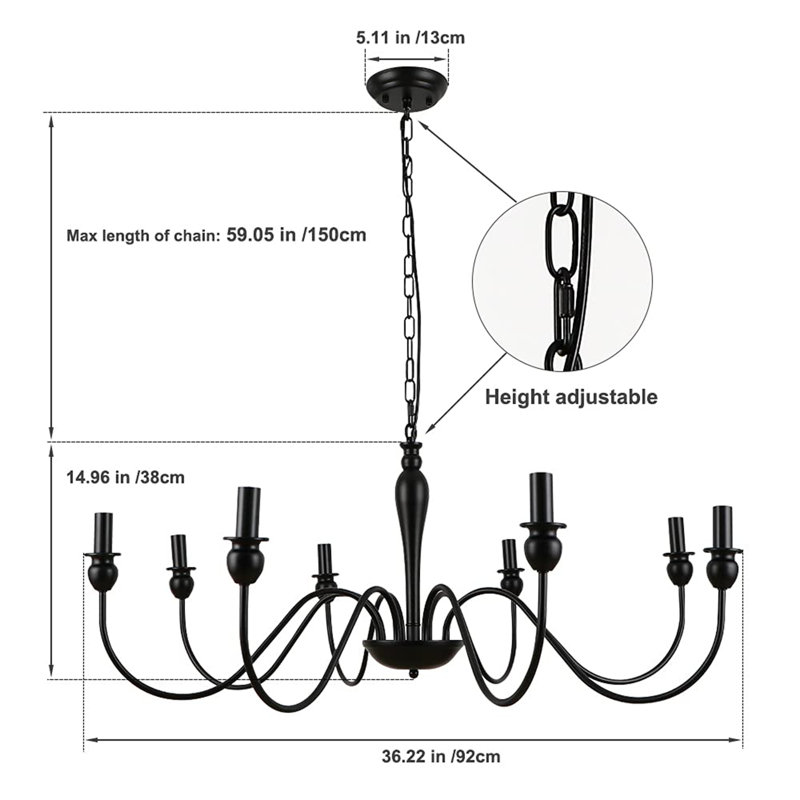 8 - Light Chandelier