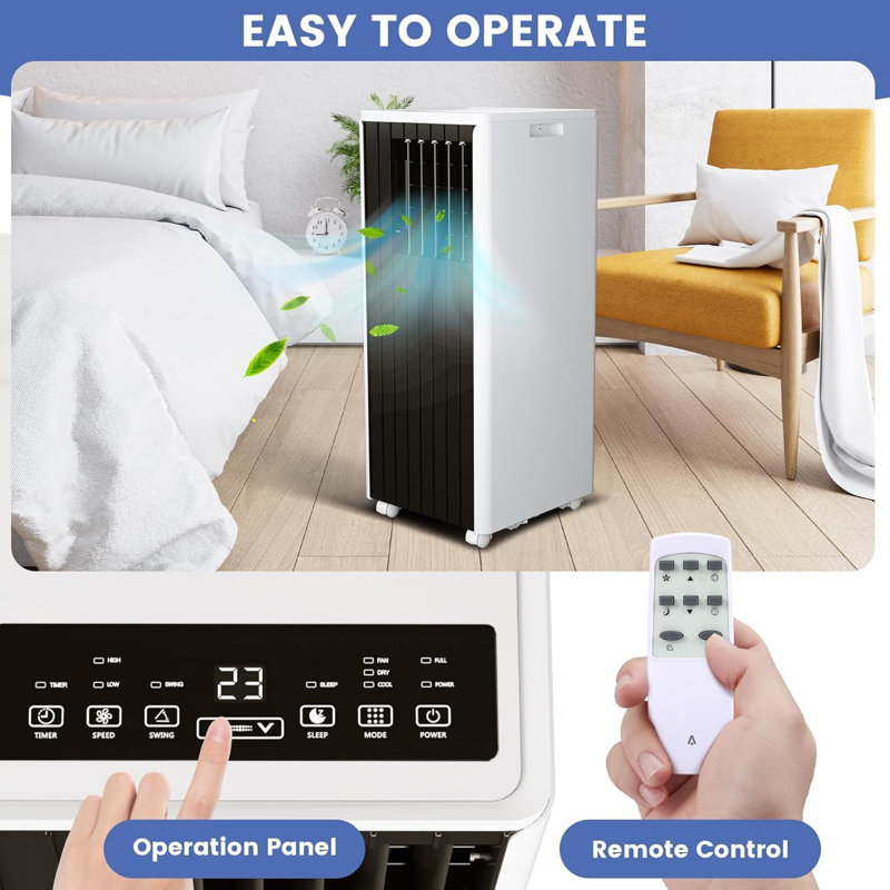 8000 BTUs Portable Air Conditioners, Air Conditioning Unit 3-in-1 Cooling