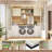 Seward 65''W Laundry Cabinet With 2 Doors & Shelves, Reversible Build-In Medicine Cabinet With Shelf Towers-109906163