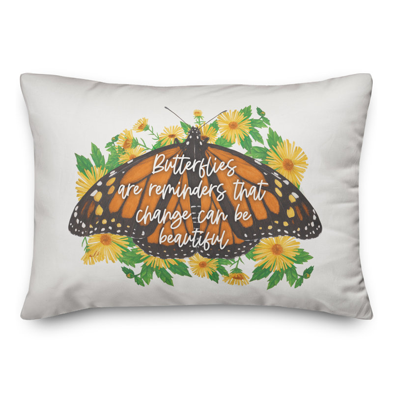  Housse et insert pour coussin rectangulaire Butterfly
