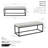 Holtman Faux Leather Bench with Metal Legs-471950983