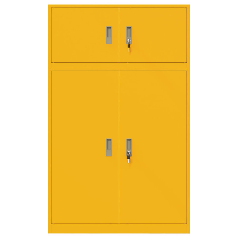 Storage Cabinet, Mustard Yellow