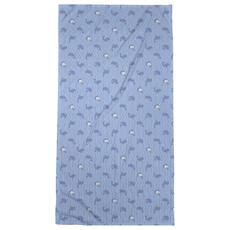 Katelyn Elizabeth Cotton Blend Bath Towel, Blue