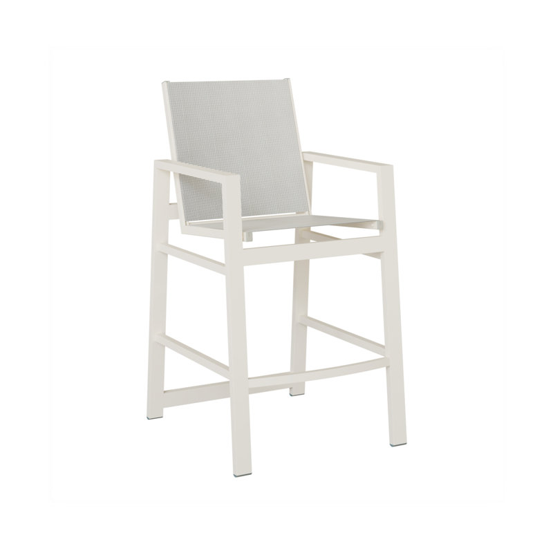 Chaise berçante Berlin Gardens Vida, Blanc mat, Noir luxe