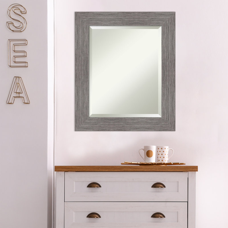 Eliakim Flat Wall Mirror, 25.38" x 21.38"