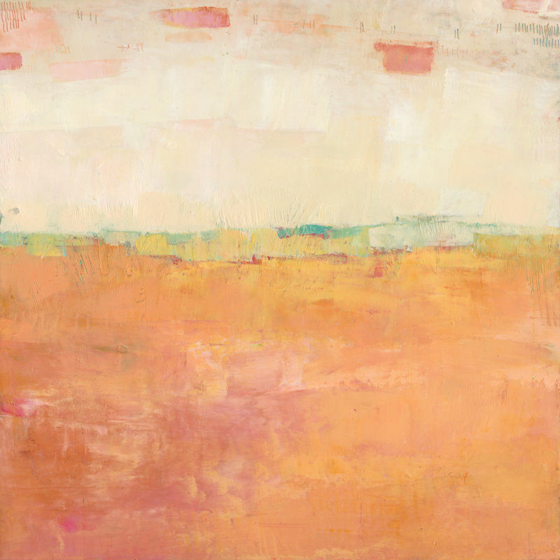 Apricity II by Sue Jachimiec - Wrapped Canvas Painting, 30cm H x 30cm W