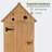 Garden 70.5" H x 25.6" W x 18.1" D Outdoor Storage Cabinet Tool Shed-42352450