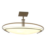 Mackintosh 2 - Light 23.6" Simple Bowl Semi Flush Mount