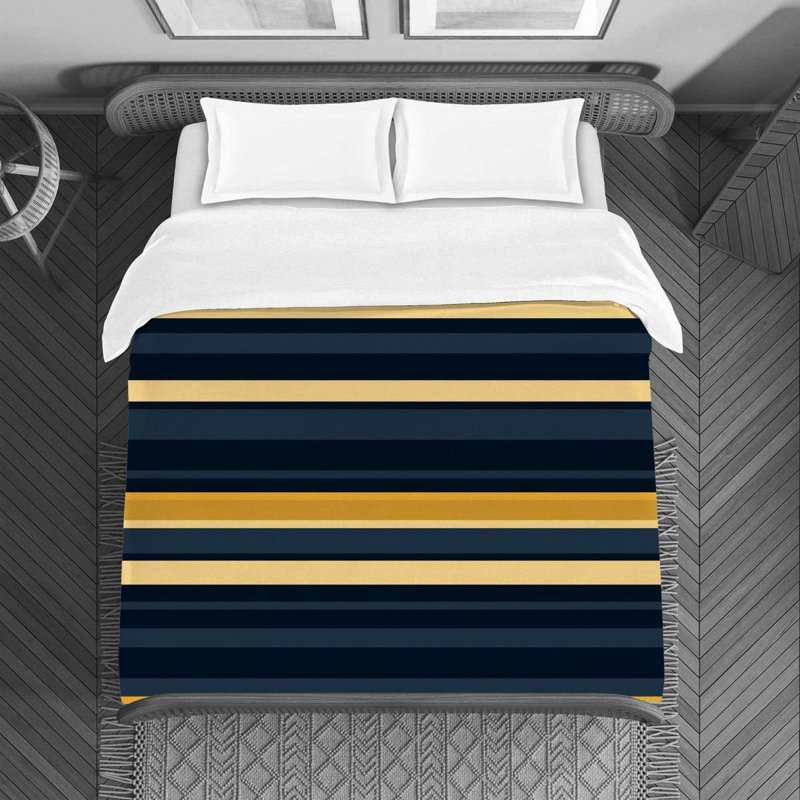 Polyester Striped Duvet Cover, Queen Duvet Cover