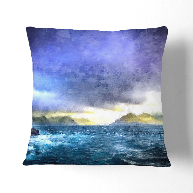 Square Cushion, 40cm H x 40cm W x 15cm D, Stone