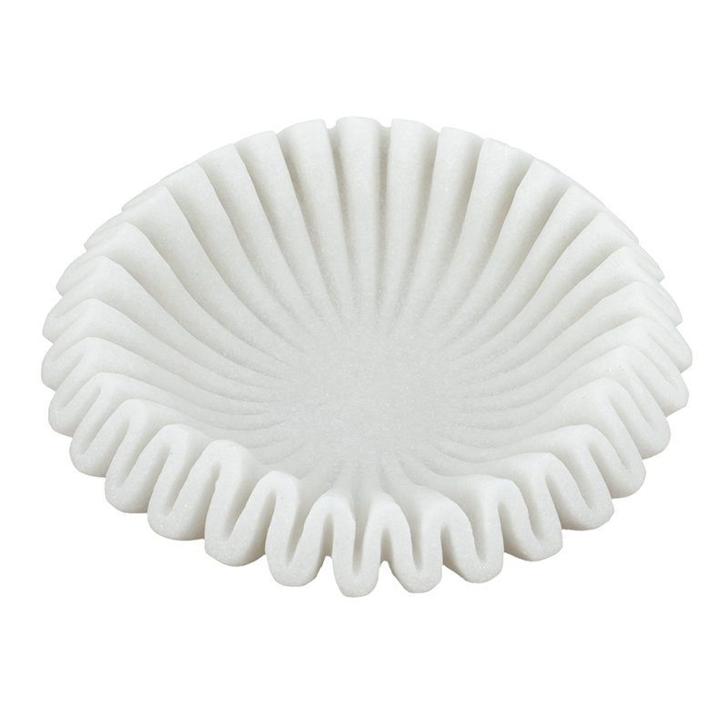 White Resin/Sand Texture Bowl