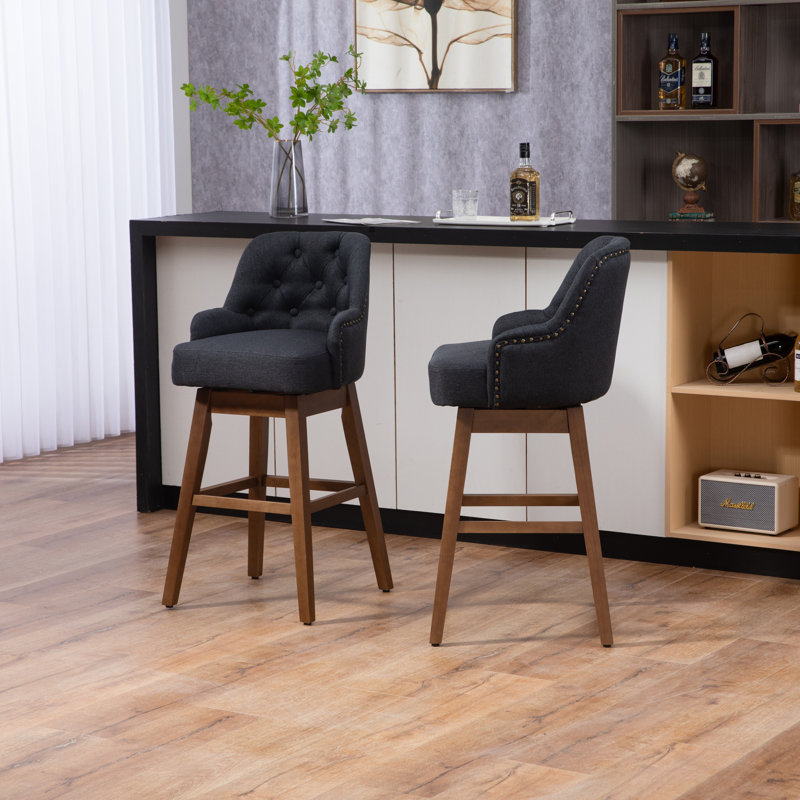 Tabouret de comptoir 28 po Avantae, Noir