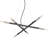 6 - Light Sputnik Modern Linear Chandelier