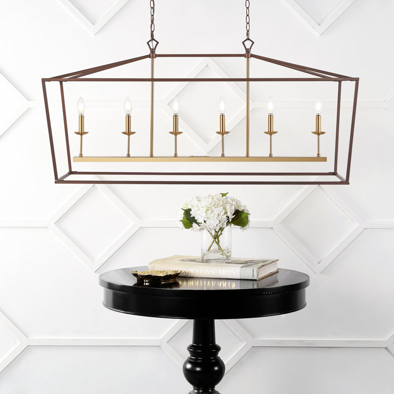 Joree 6 - Light Pendant, Oil Rubbed Bronze/Brass Gold