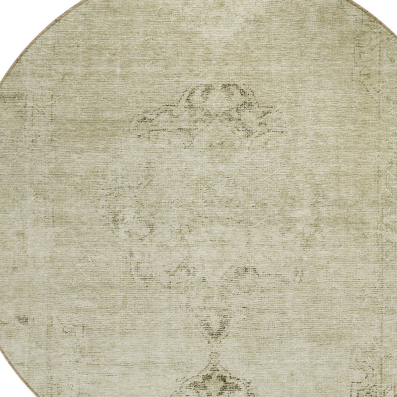 Tapis oriental rond 8 po