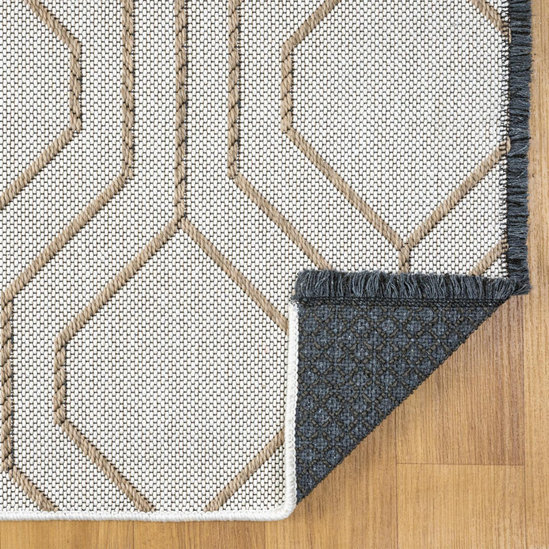 Moroccan Trellis Washable Area Rug, Rectangle 5' x 7'