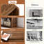 Bibliothèque en bois extensible, bibliothèque convertible 3-en-1 pour les petits espaces, bibliothèque à 3 niveaux pour salon, bureau, chambre à coucher