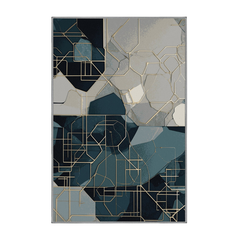 Nova Rays Rug, Rectangle 3' x 5'