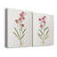 Delicate Pink I - ensemble d'art textuel sur toile tendue 2 pièces-1813442181