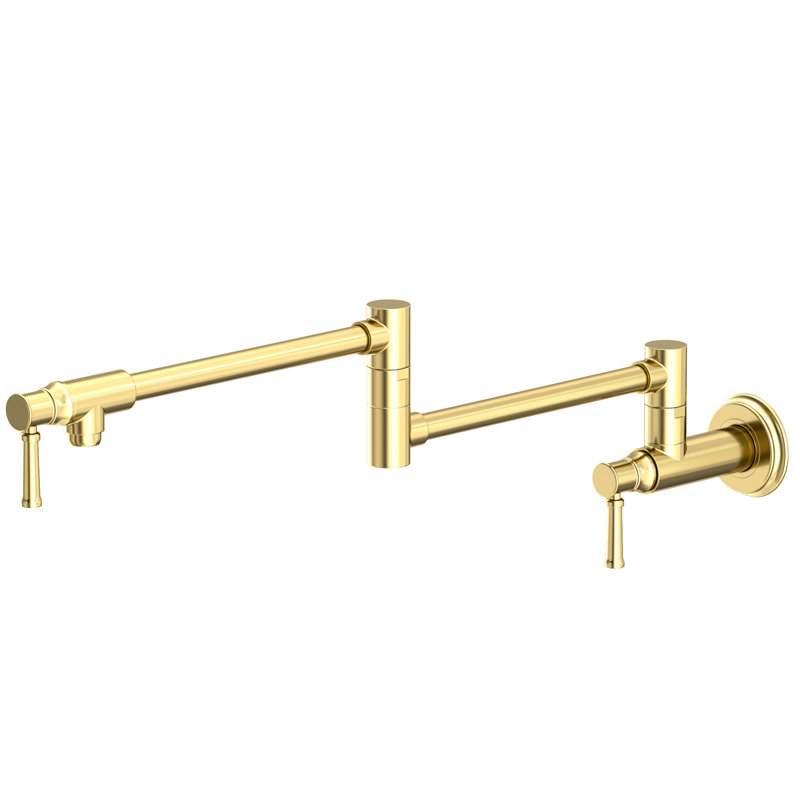 Stripling Wall Mount Pot Filler, Forever Brass (PVD)