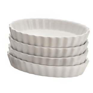 Martha Stewart 0.43 Qt. Stoneware Oval Mini Casserole Set with Lids &  Reviews