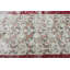 Tapis turc vintage tissé à la main avec un motif floral dans une grande zone rouge avec de la laine bohémienne, idéal pour une décoration d'inspiration antique