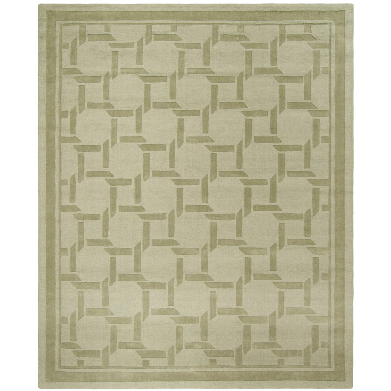 Resort Martha Stewart Hand Tufted Wool Geometric Rug, Rectangle 8' x 10'
