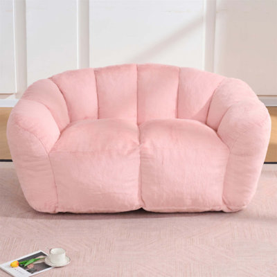 Canapé surdimensionné surdimensionné pour le salon et la chambre à coucher, fauteuil à billes moelleux avec rembourrage, parfait pour une lecture confortable et une détente