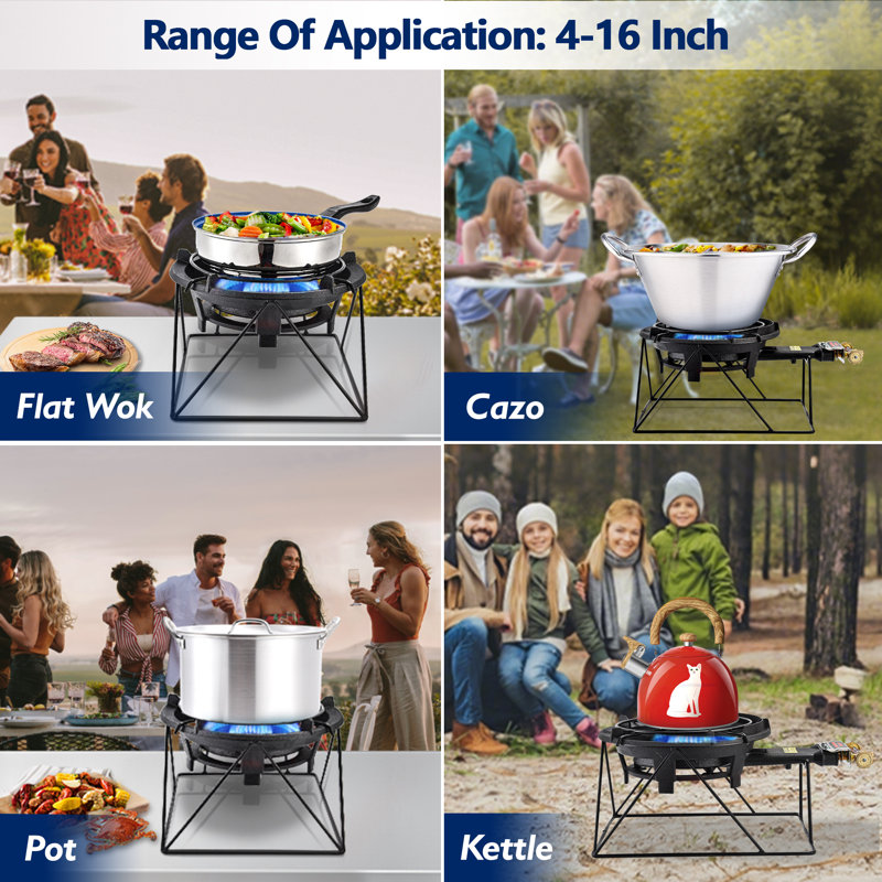 Cuit-vapeur ARC en acier inoxydable avec brûleur à propane de 8 W pour la cuisine extérieure (24 chopines), 24 QT