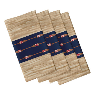 Aksel Polyester Nautical Square Napkin