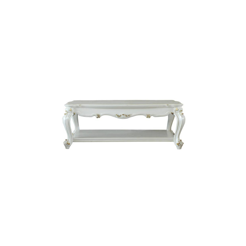 Table basse antique avec tablette inférieure