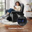 Fauteuil inclinable électrique, fauteuil inclinable rembourré avec ports USB