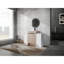 Meuble-lavabo 48 po avec lavabo en céramique, 2 armoires de rangement, porte, meuble-lavabo autoportant lustré blanc brillant de 48 po-93295488