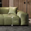 Causeuse-coussin modulaire verte 100% polyester