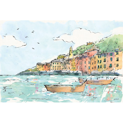 Portofino I Crop by Anne Tavoletti - Wrapped Canvas Art Prints