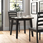 Iyad Extendable Round Solid Wood Dining Table