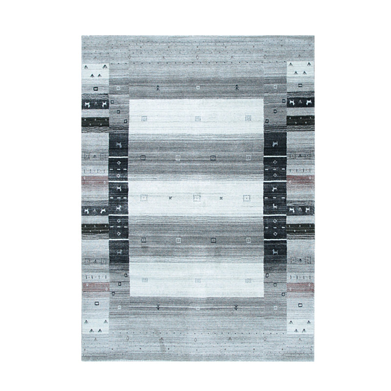 Stylish & Durable Zaraah Hand-Tufted Modern Contemporary Wool Indoor Grey Rectangular Area Rugs