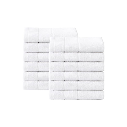 Cynthia Rowley Black Makeup Towels Soft Absorbent Cotton Cleansing  Washcloth (Set of 4)