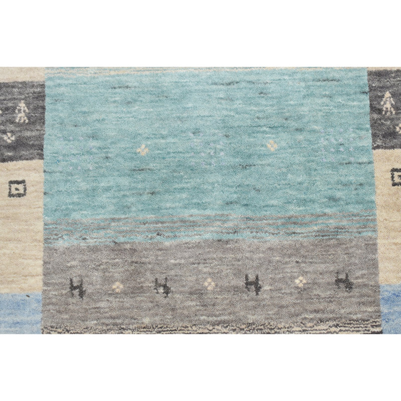 Handmade Wool Striped Area Rug, Runner 2'6" x 8'
