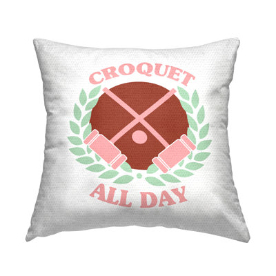 Polyester Throw Square Indoor/Outdoor Pillow Cover & Insert by Lil' Rue