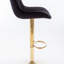 Tabouret de bar chromé à hauteur réglable avec repose-pieds chromé et base pivotante, ensemble de 2-1088039544-1088039546