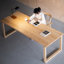 86.61" Burlywood Rectangular Solid  Wood  Dining Table-108845284