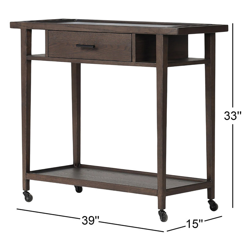Spenser Solid Wood Bar Cart