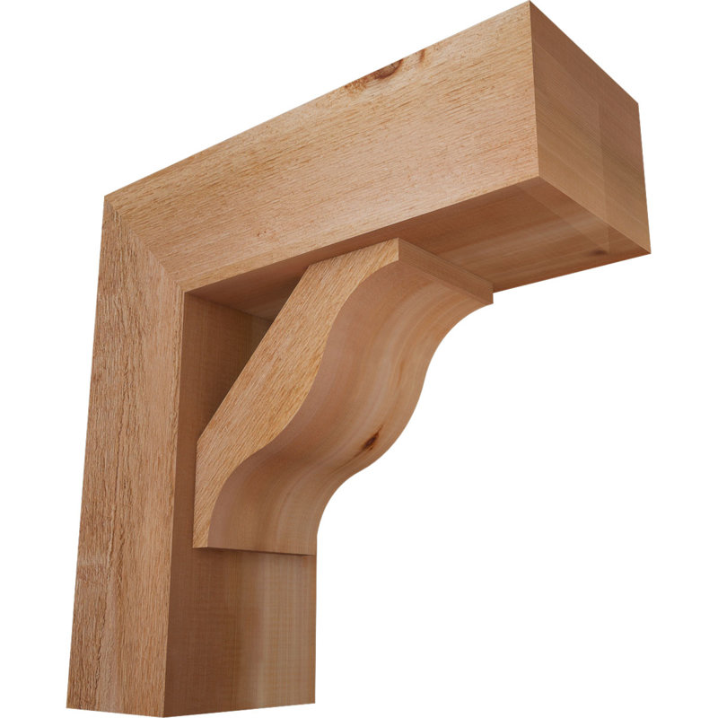 Support Funston Block avec support décalé, 22 X 22, Cèdre rouge occidental de l 8 po (scié brut)