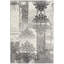 Tapis gris en polypropylène tissé à la machine Yanelys