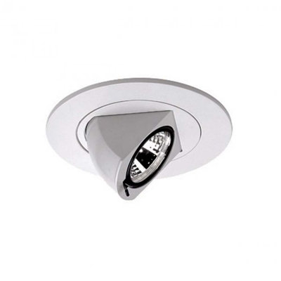 3.44'' White Adjustable Recessed Trim